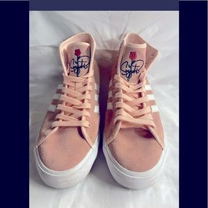 Adidas Pink Na Kel Smith Sneakers w/ Rose